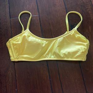 xhilaration shimmer yellow bikini top